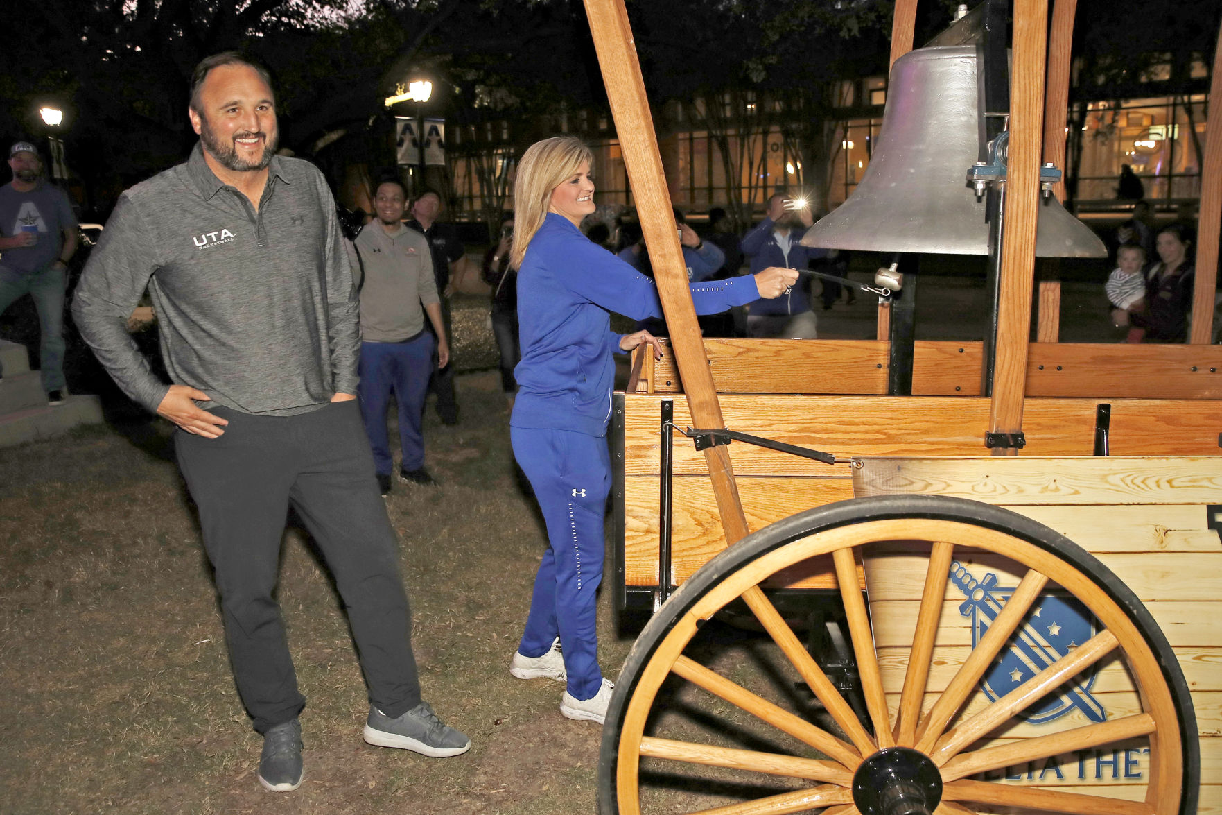 From the days of UTA football, the Victory Bell returns to athletics